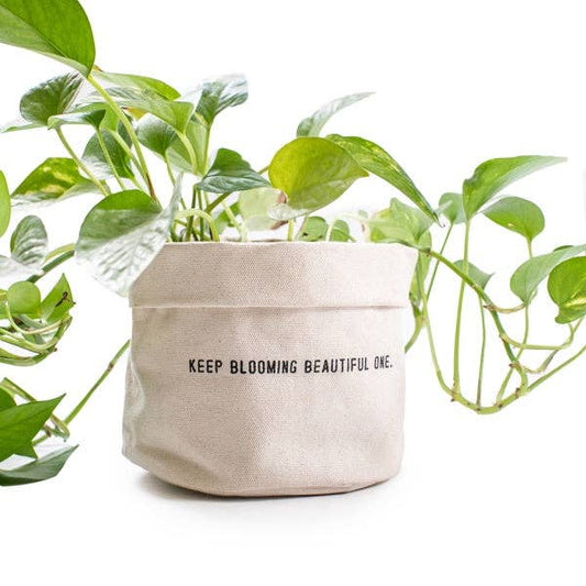 Keep Blooming Beautiful One | Large Canvas Planter