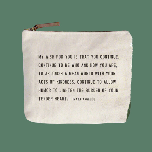 Canvas Zip Bag