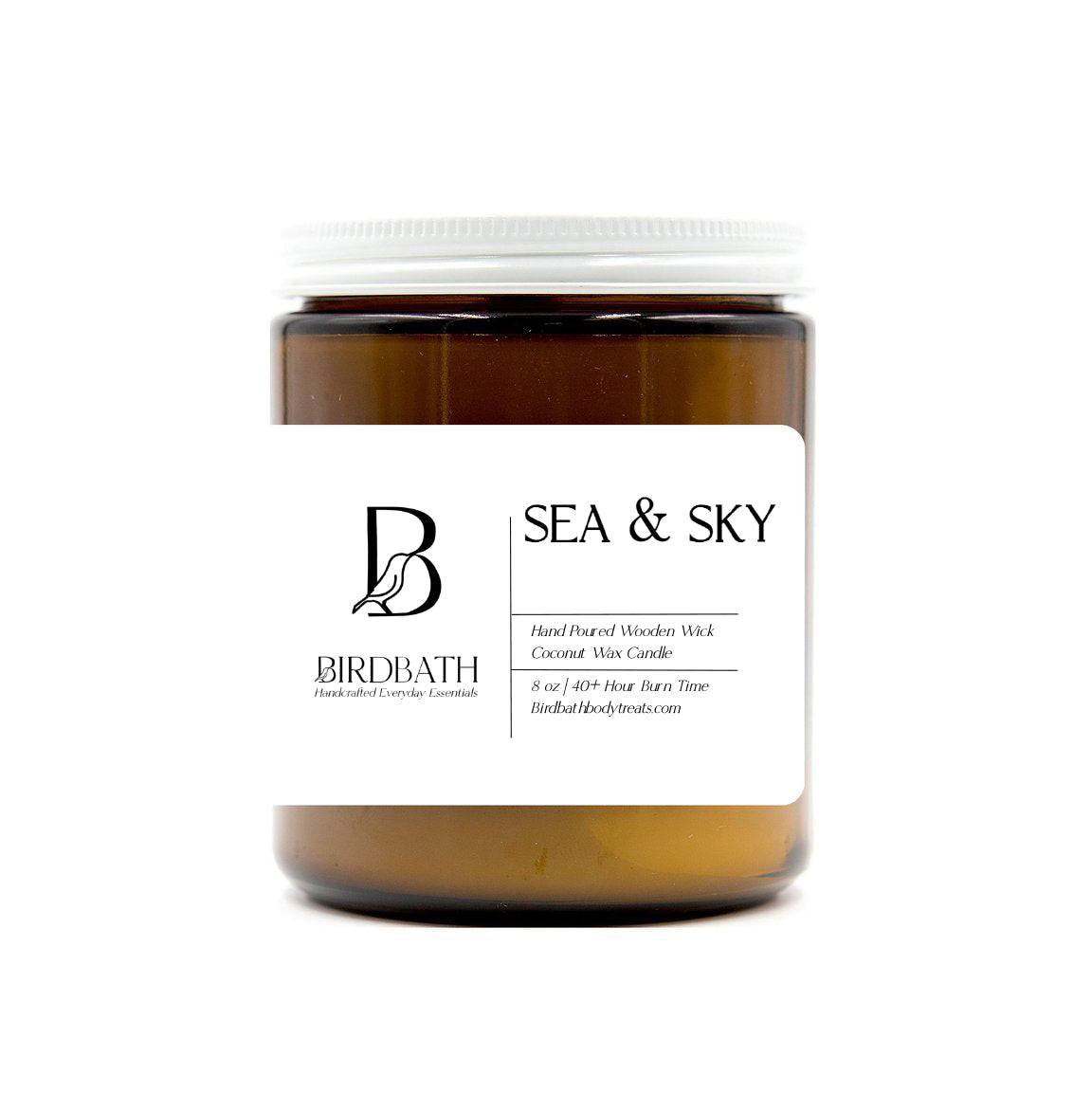 Birdbath | Coconut Wax Candle | w/ Wooden Wick